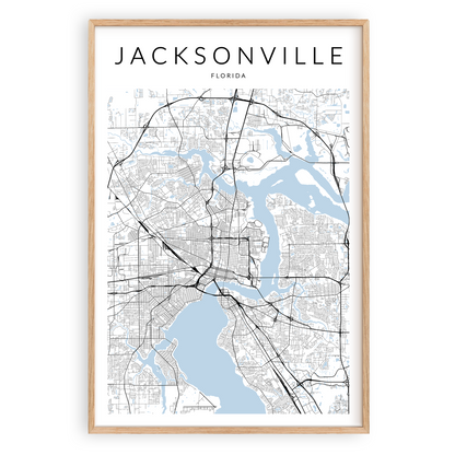 Jacksonville Map Print