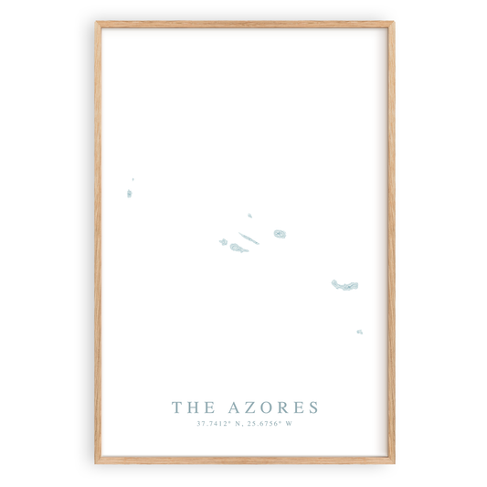 azores map print