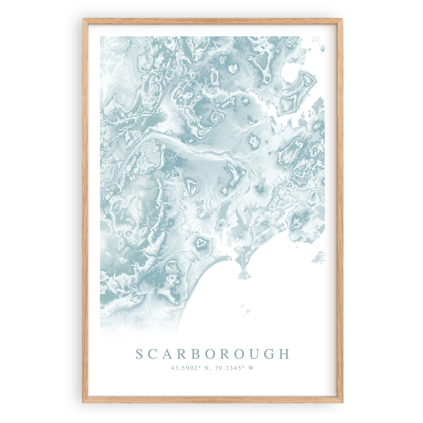 scarborough maine map print