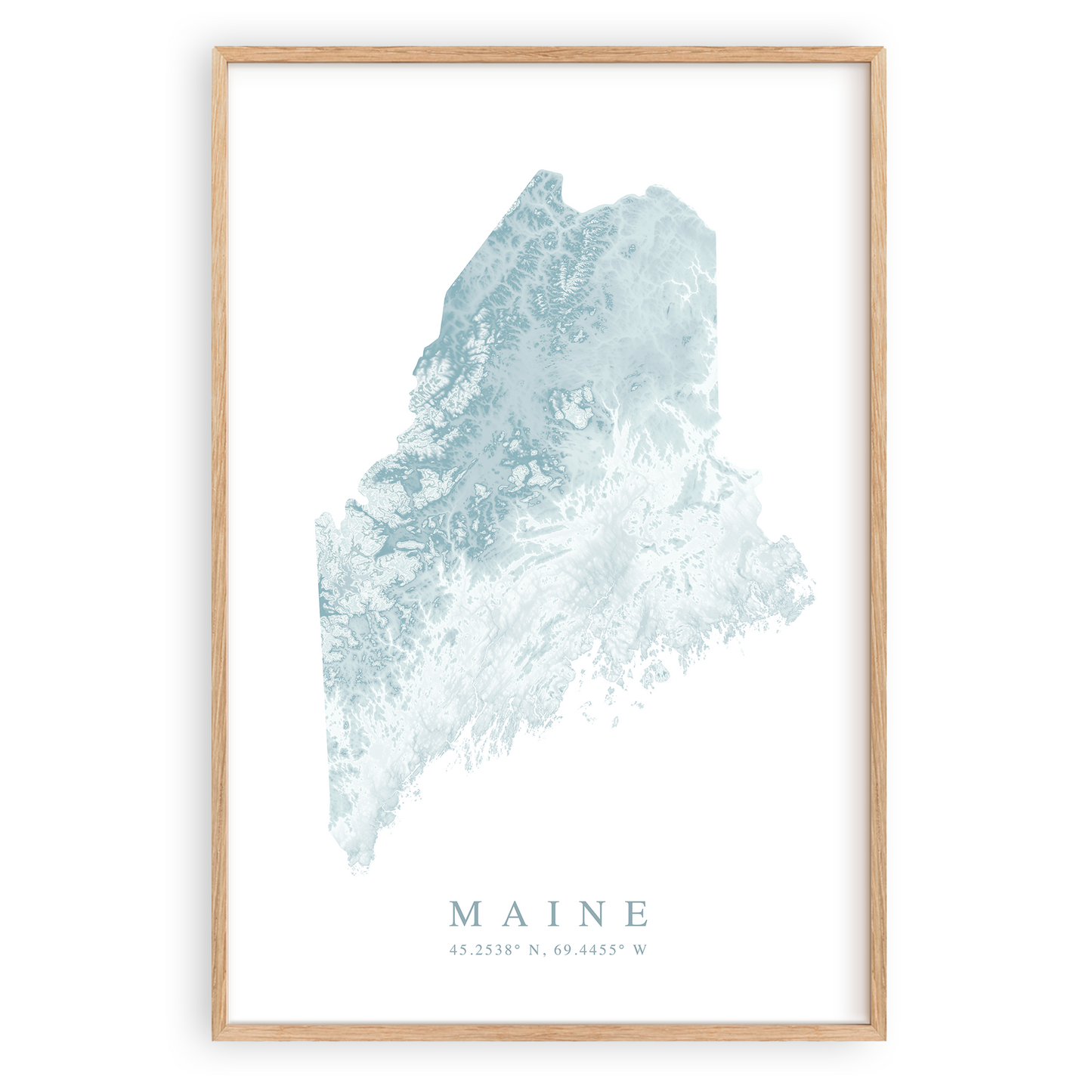 Maine Map Print