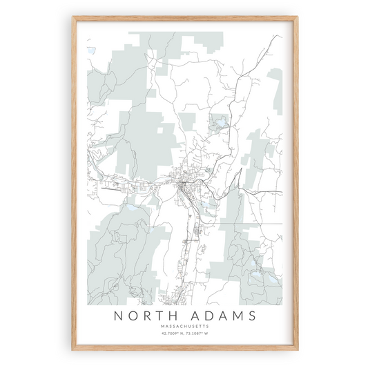 North Adams Map Print