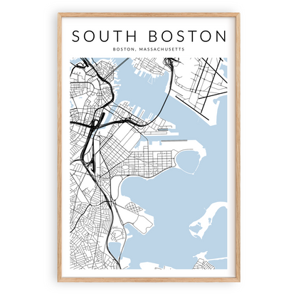 South Boston Map Print