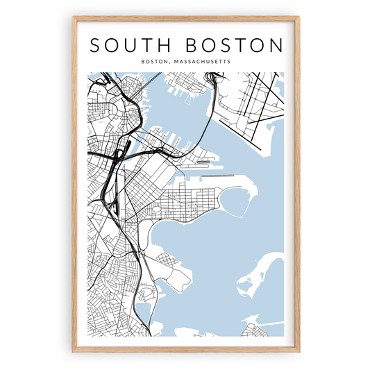 South Boston Map Print