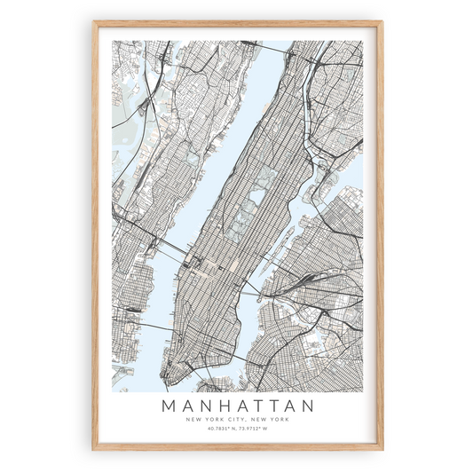 Manhattan Map Print