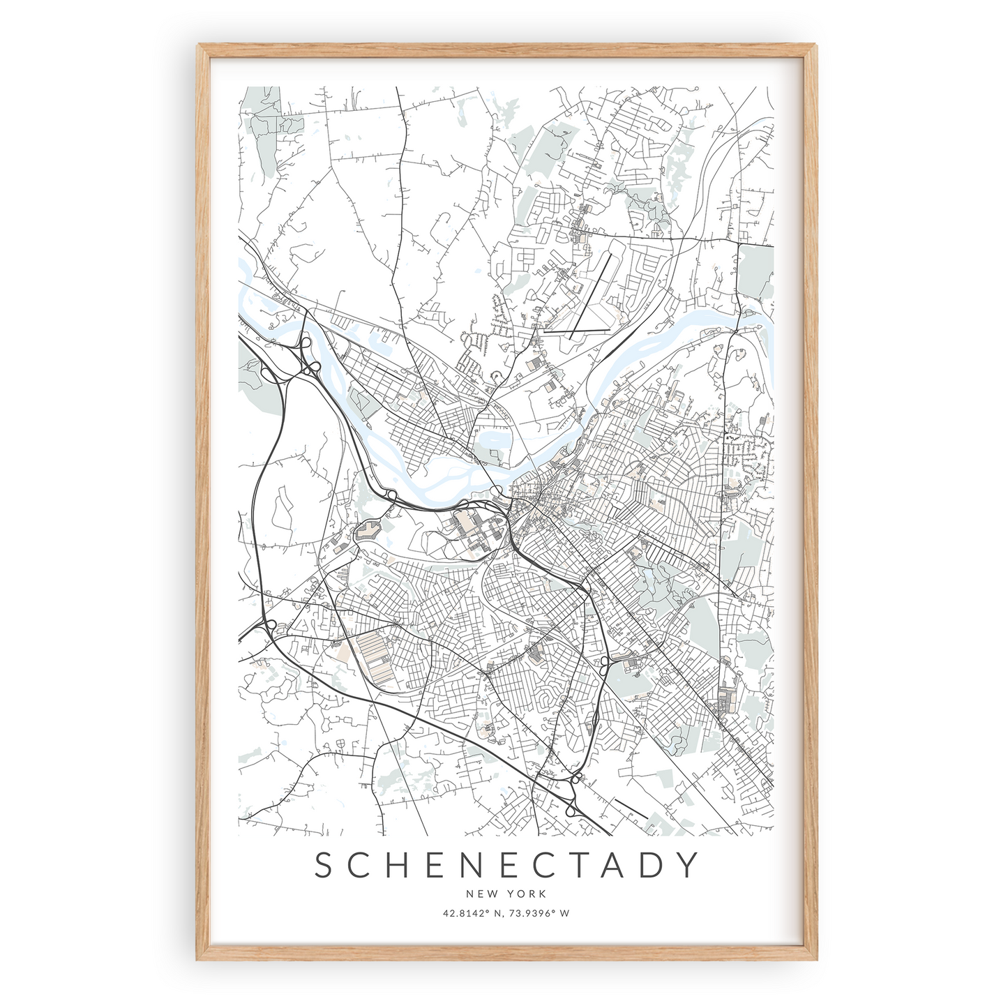 schenectady new york map