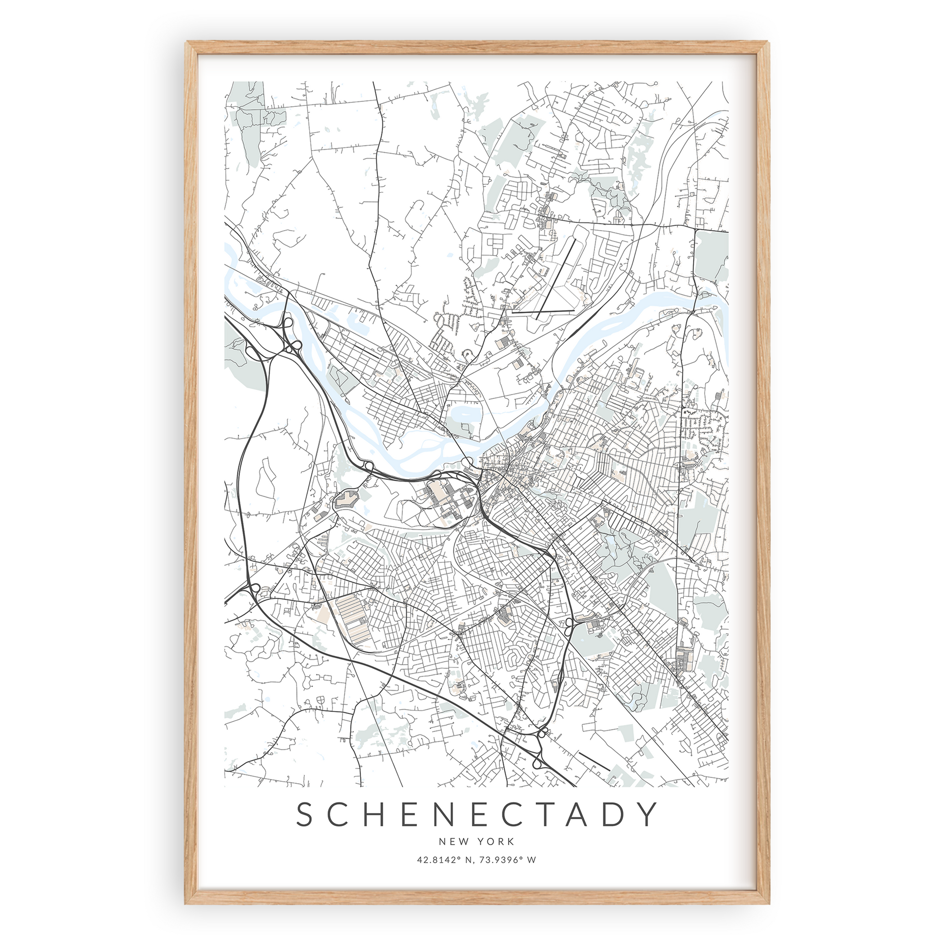 schenectady new york map