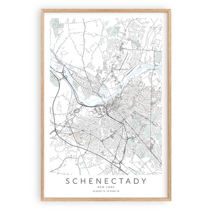 schenectady new york map