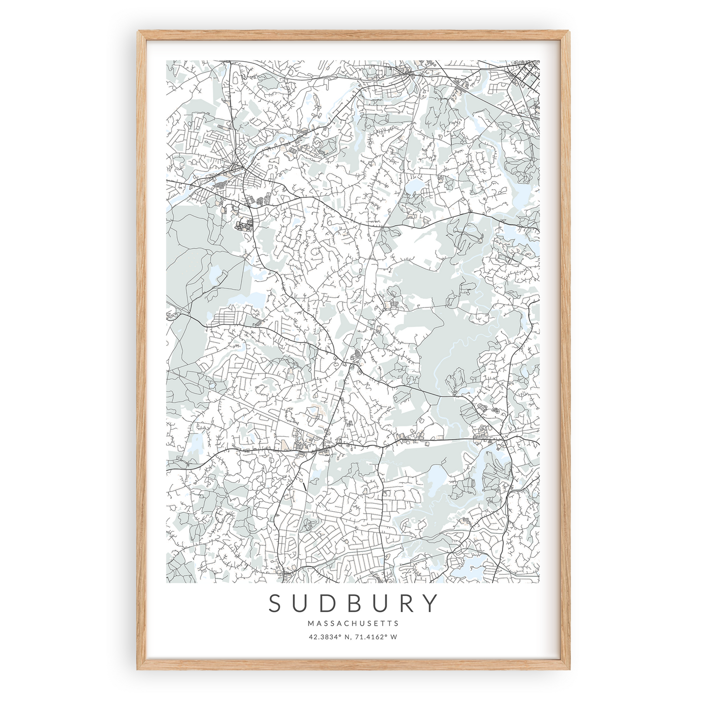 Sudbury Map Print