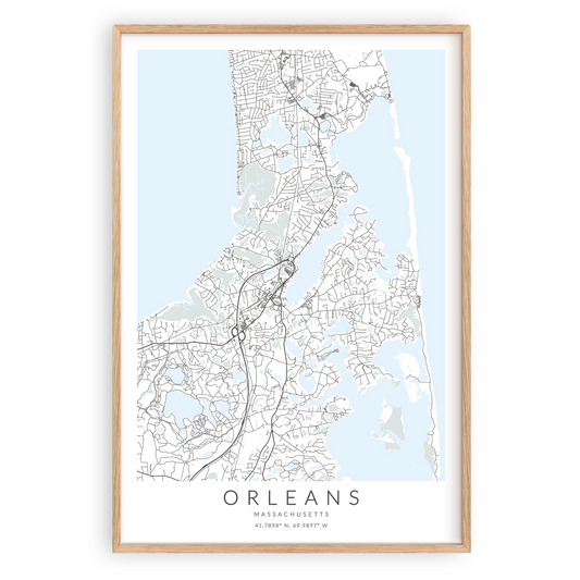 Orleans Map Print