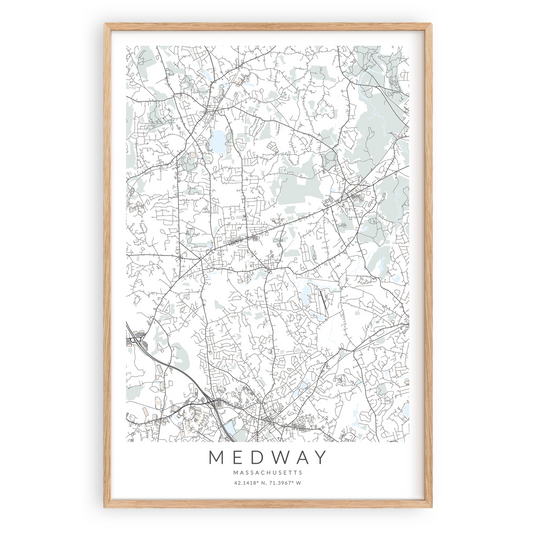 Medway Map Print