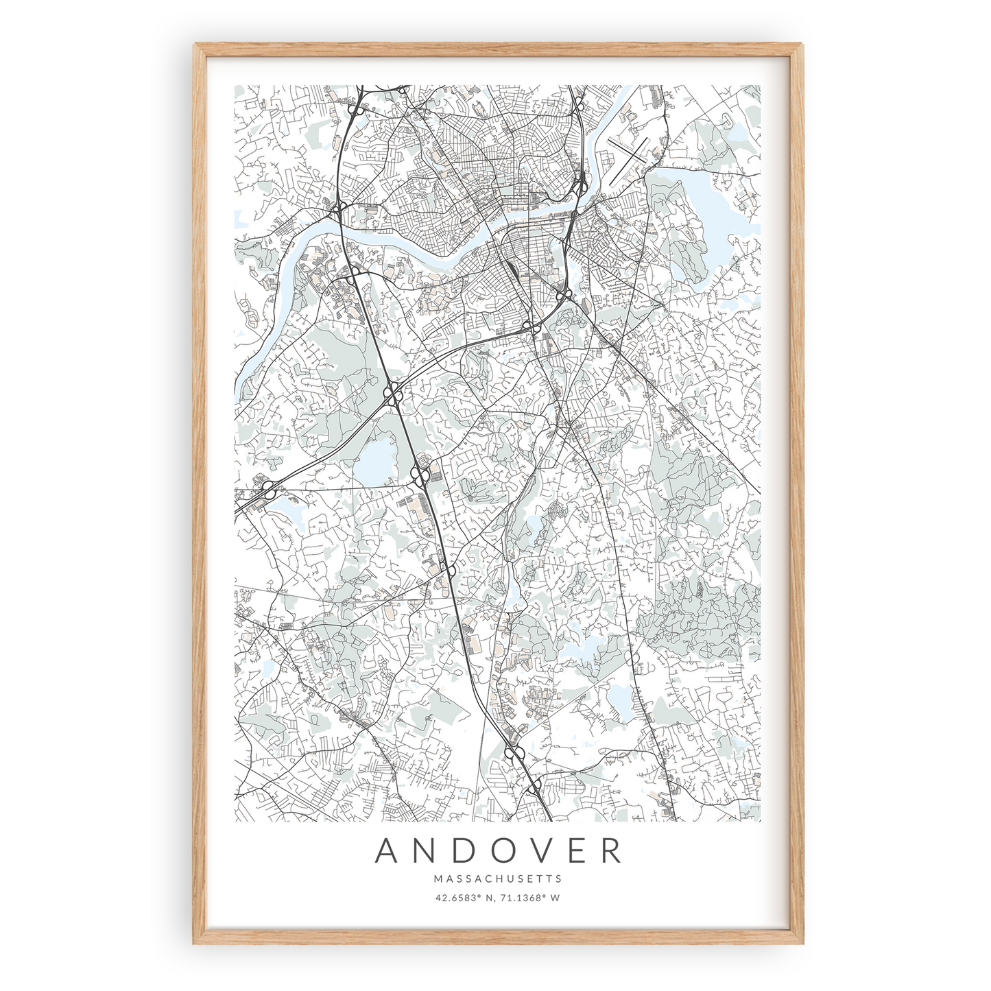 Andover Map Print