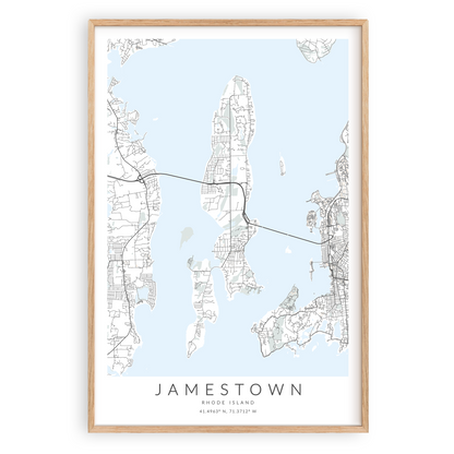 Jamestown Map Print