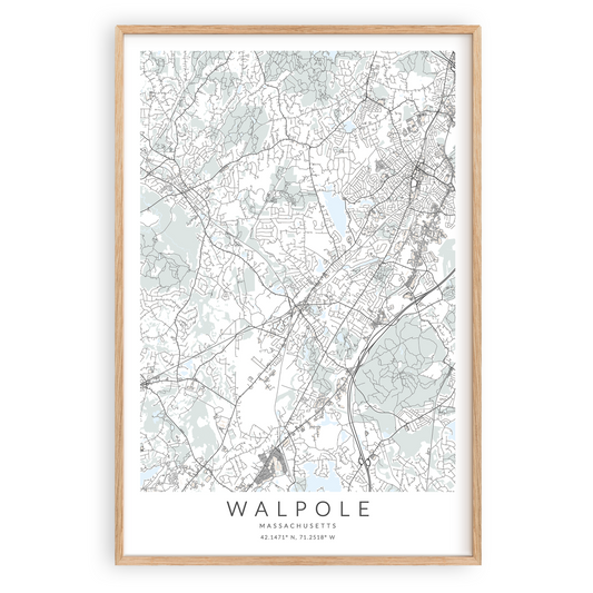 Walpole Map Print