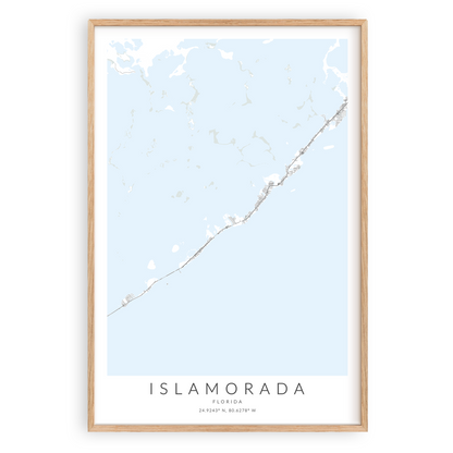 Islamorada Map Print