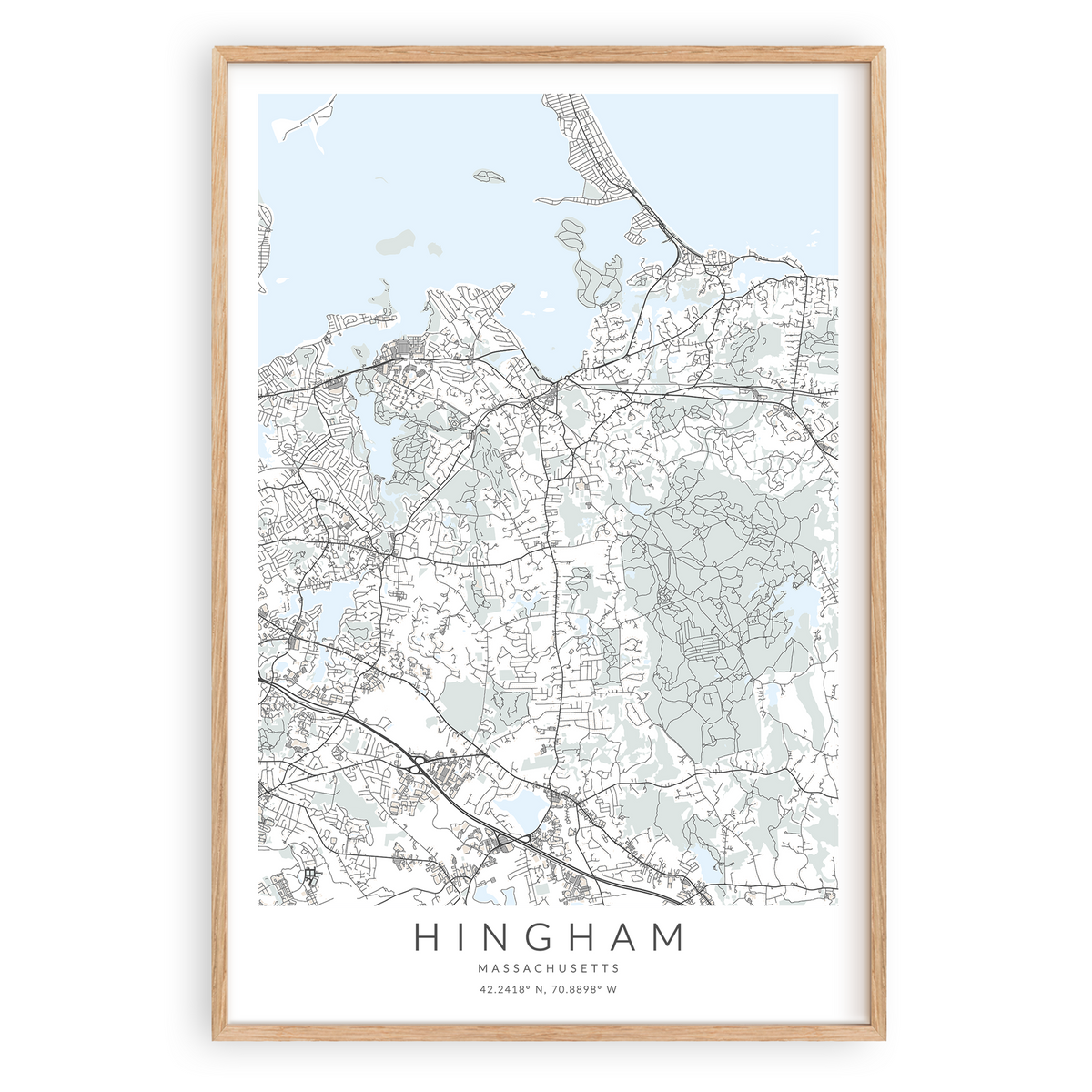 Hingham Map Print – VirtualMap