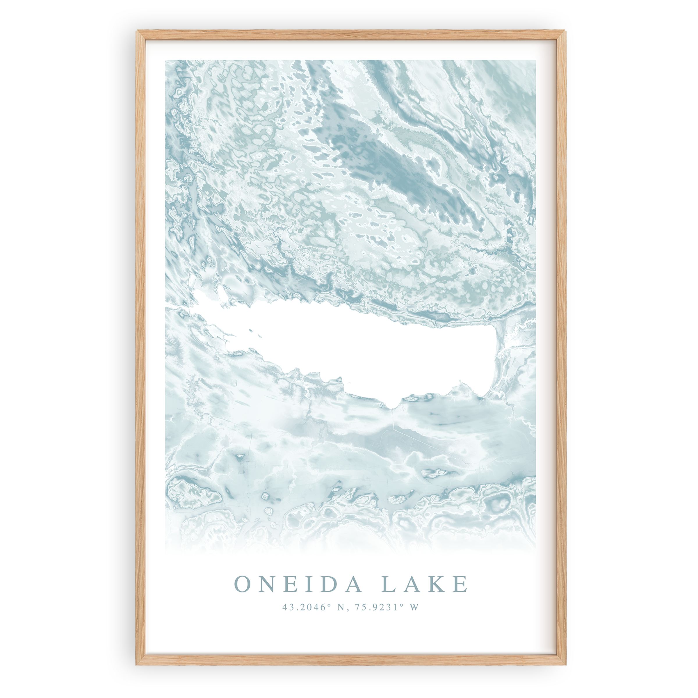 Oneida Lake Map Print – VirtualMap