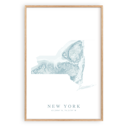 New York Map Print