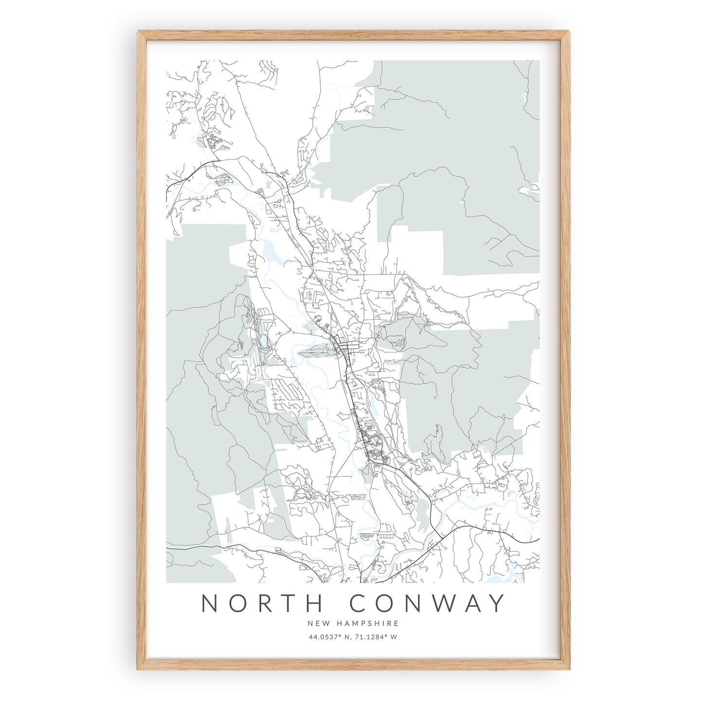 North Conway Map Print