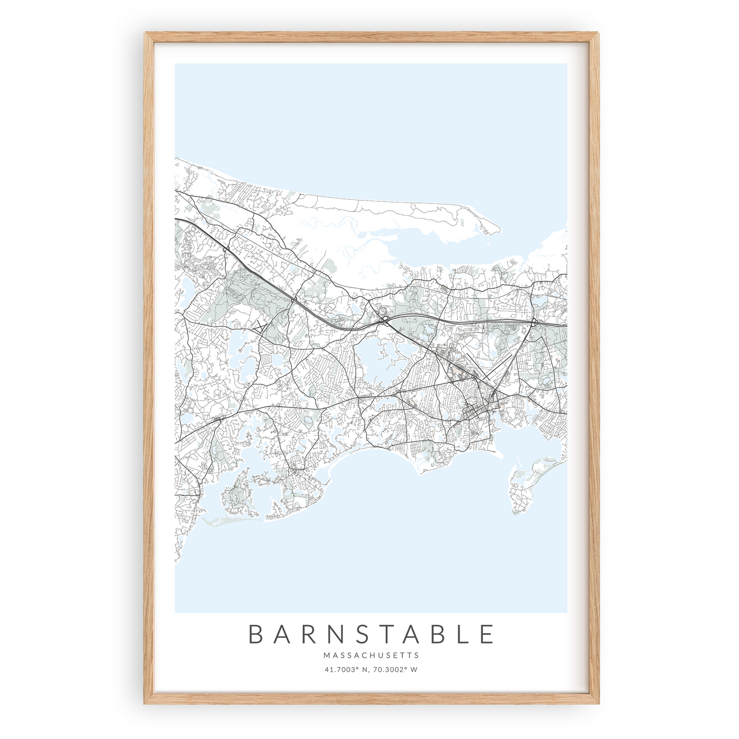 Barnstable Map Print