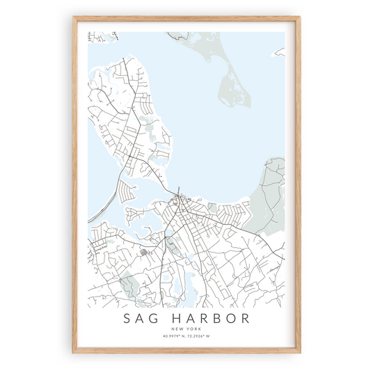 sag harbor map print