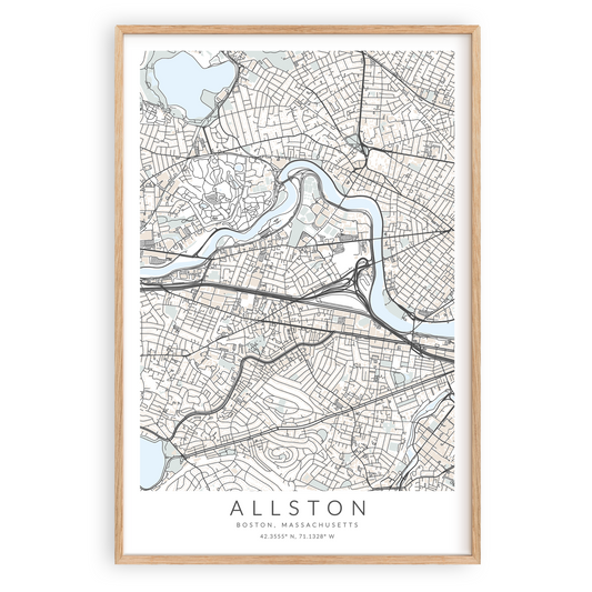 Allston Map Print