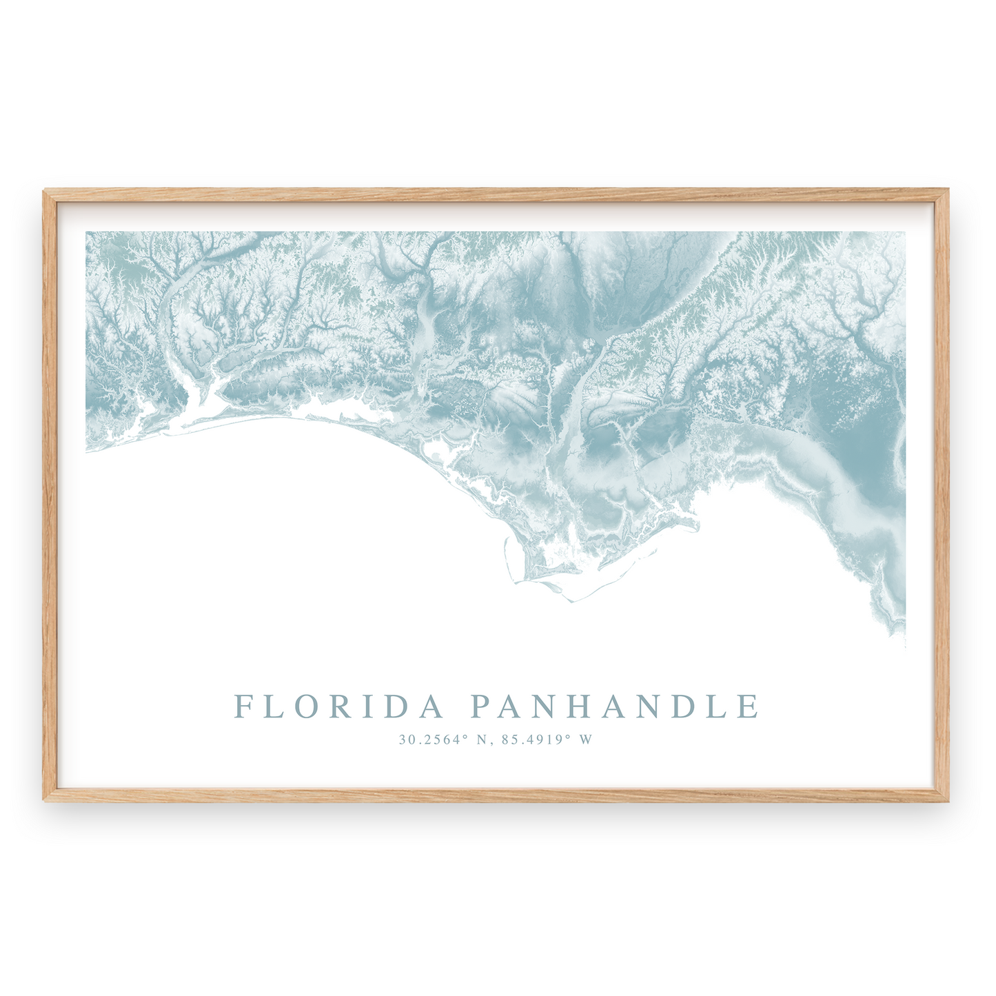 florida panhandle map poster