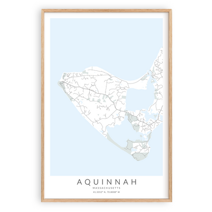 Aquinnah Map Print