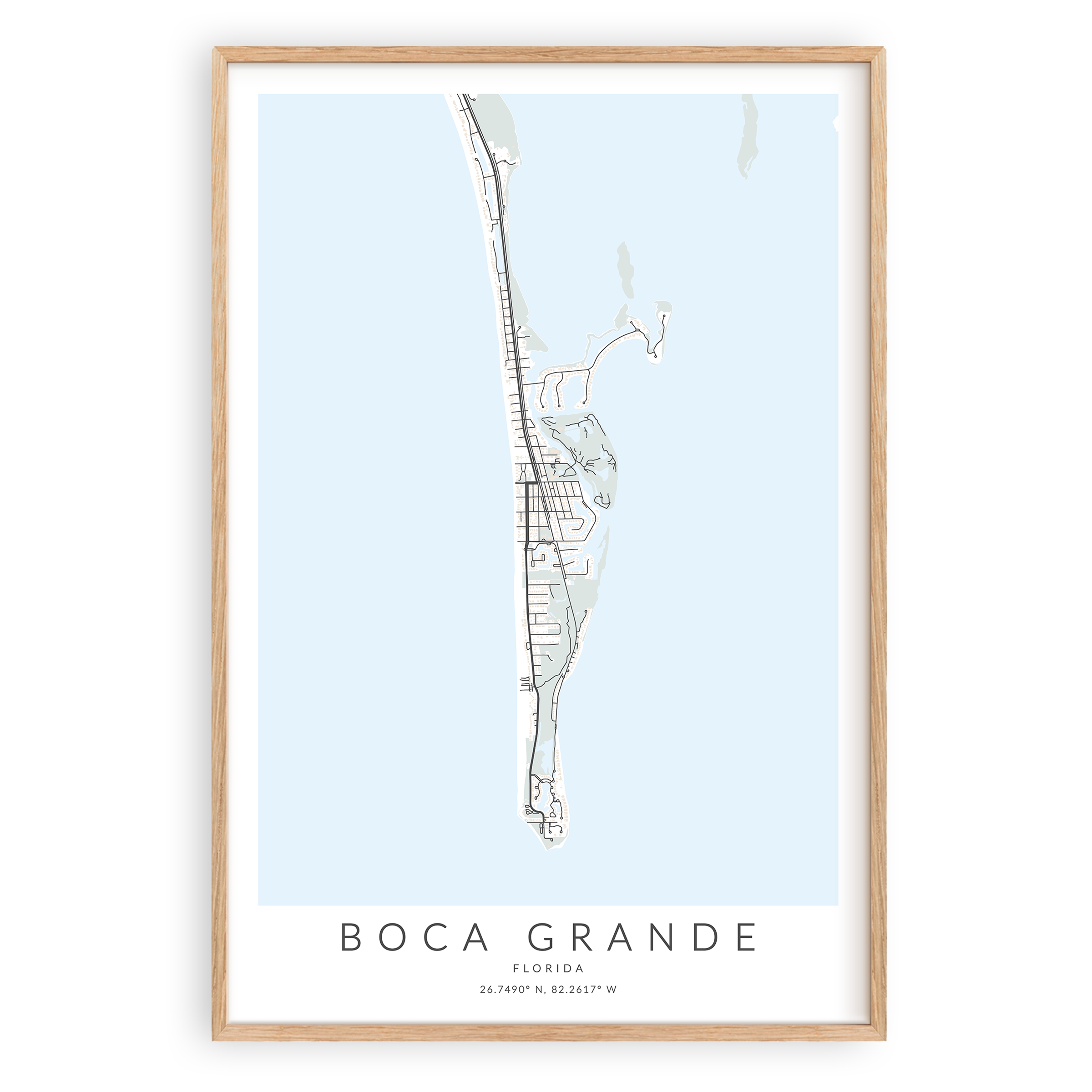 Boca Grande Map Print – VirtualMap