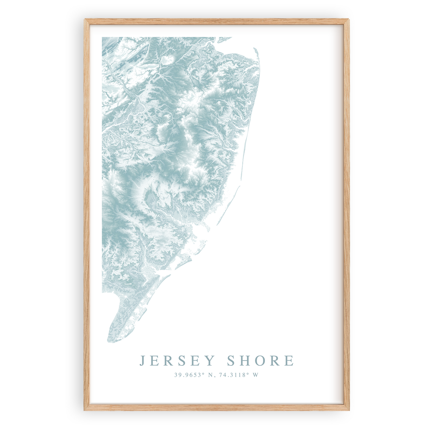 Jersey Shore Map Print