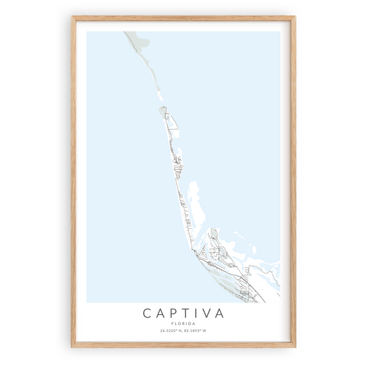 Captiva Map Print