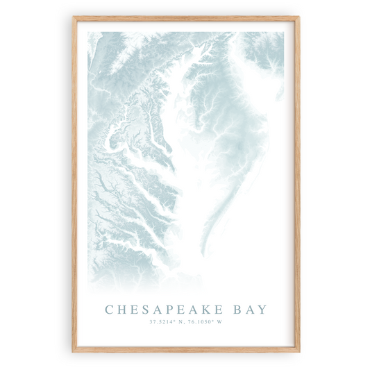 Chesapeake Bay Map Print