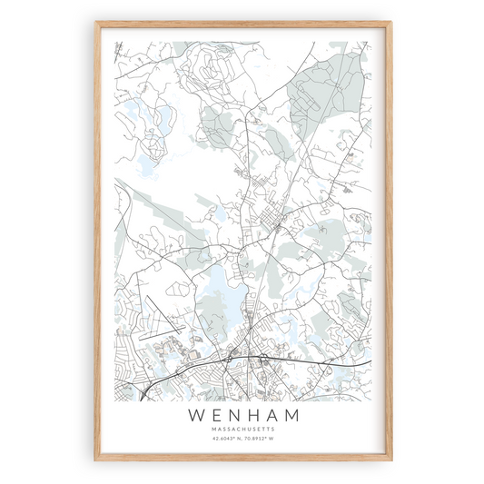 Wenham Map Print