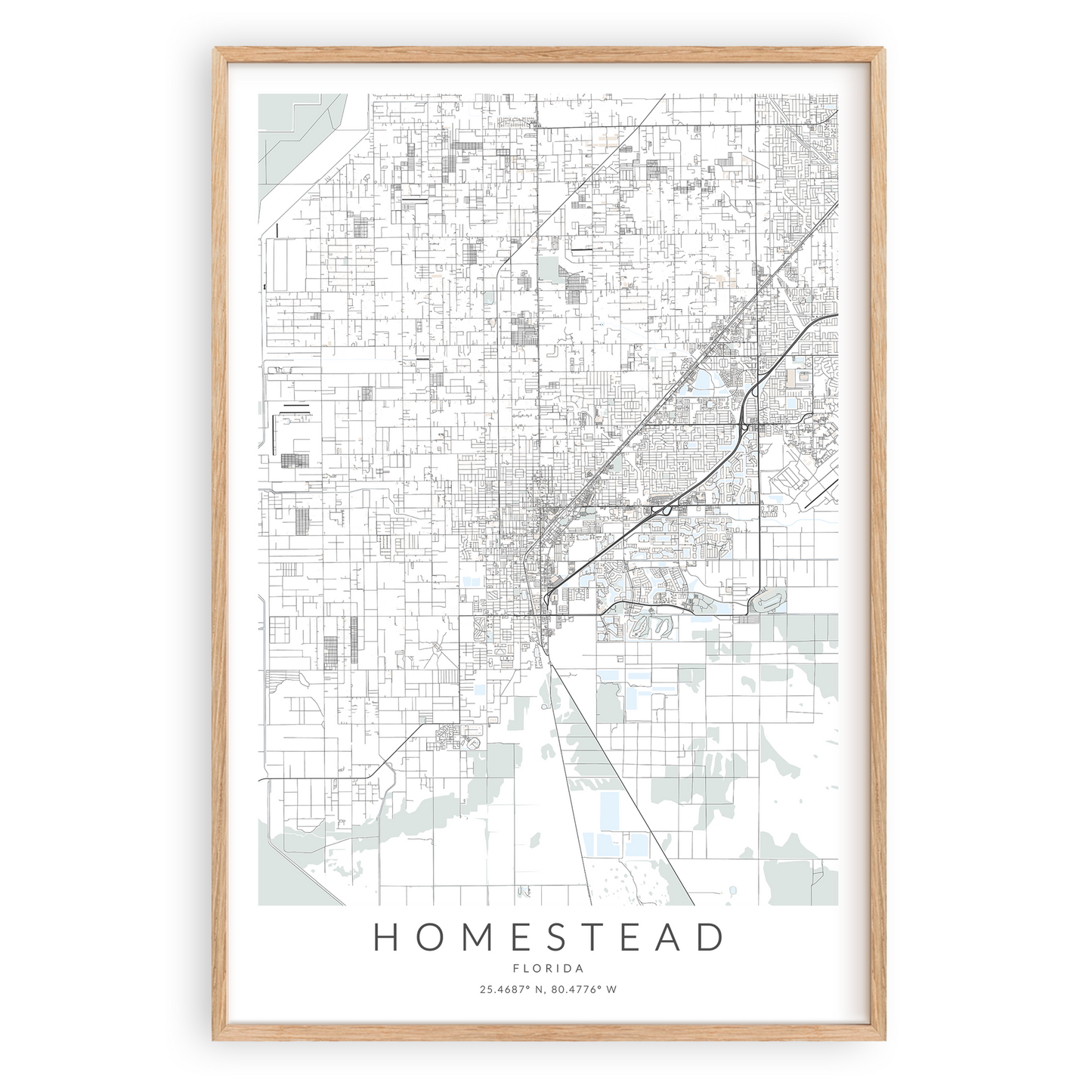 Homestead Map Print