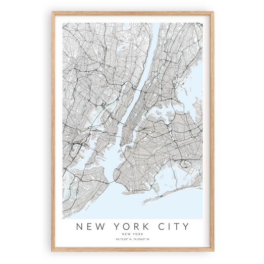 new york city map decor
