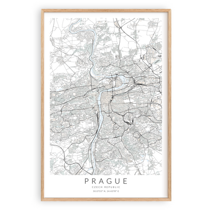 Prague Map Print