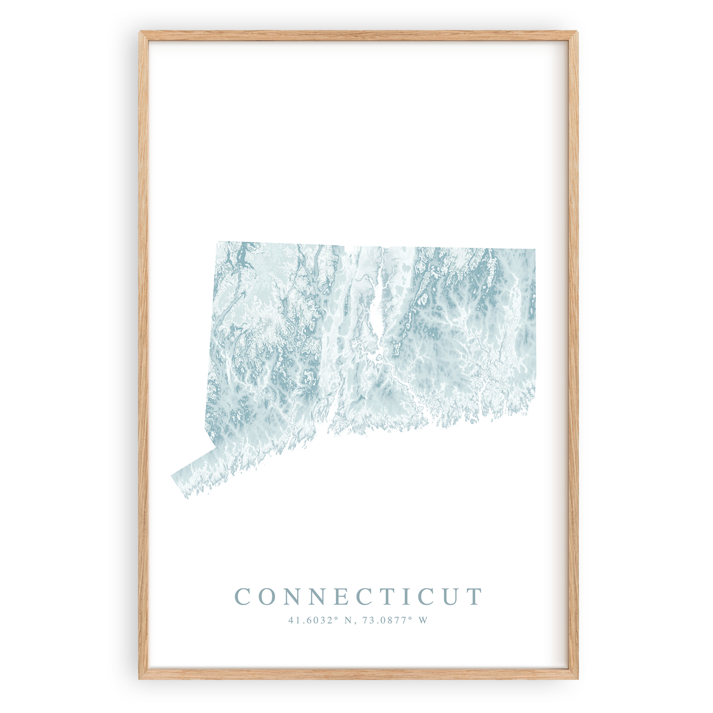 Connecticut Map Print