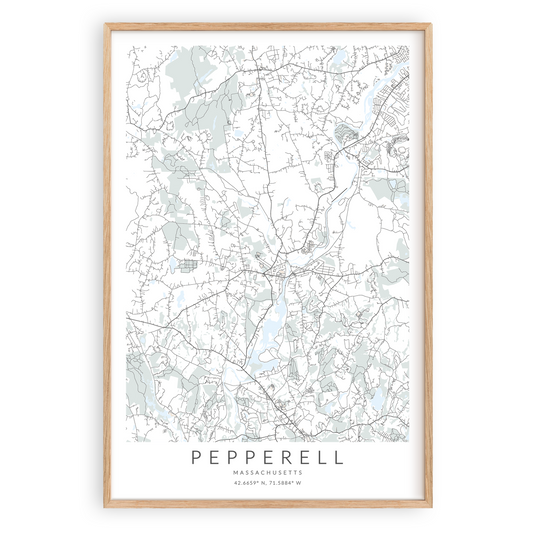 Pepperell Map Print