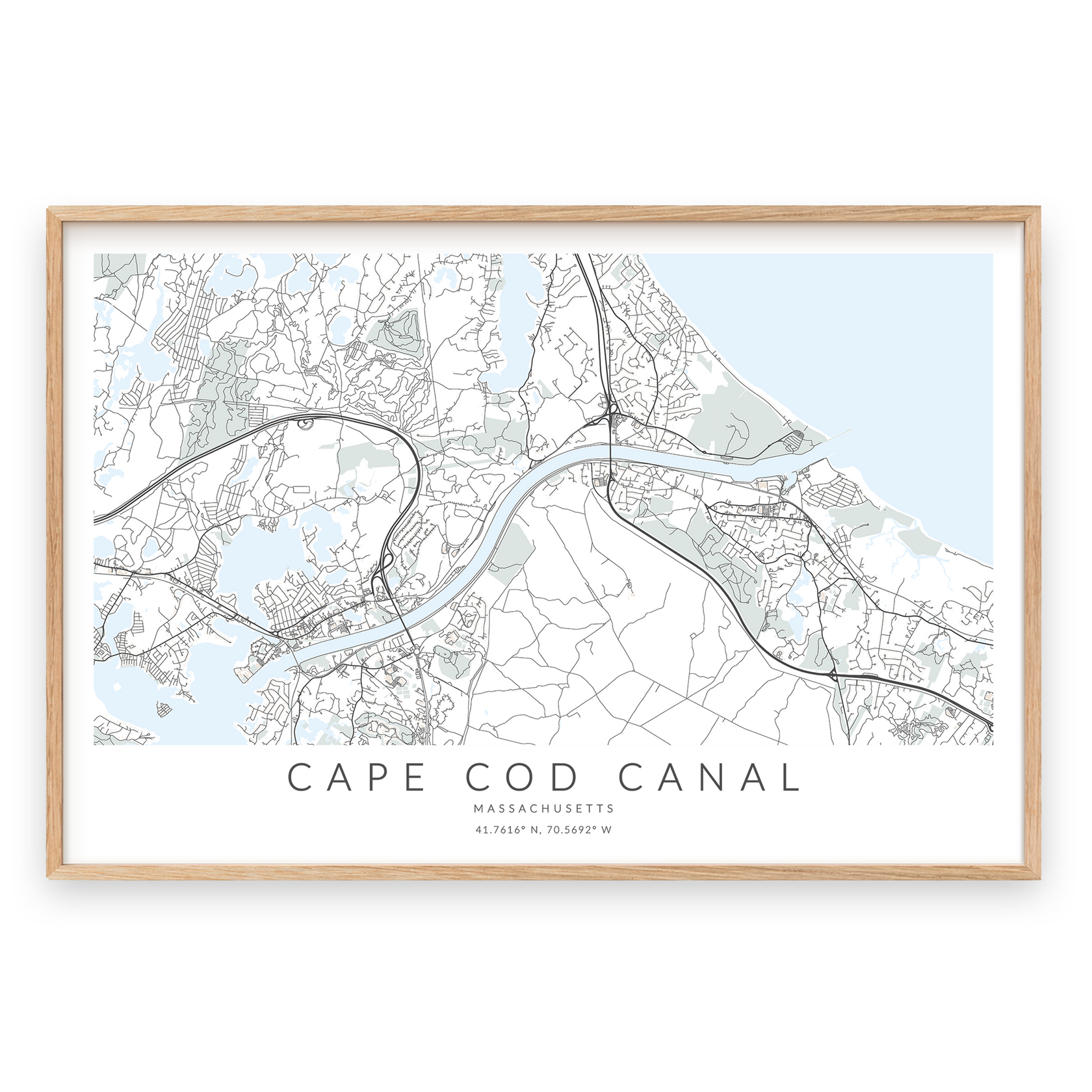 Cape Cod Canal Map Print – VirtualMap