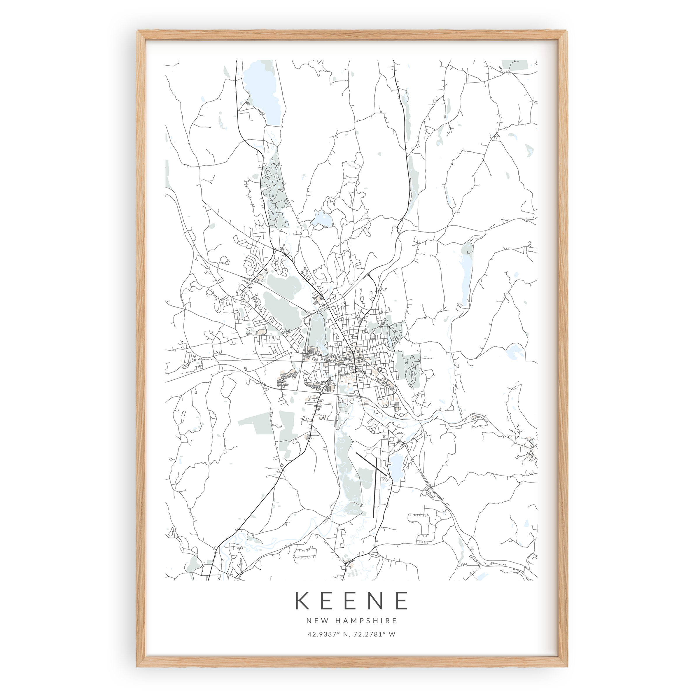 Keene Map Print – VirtualMap