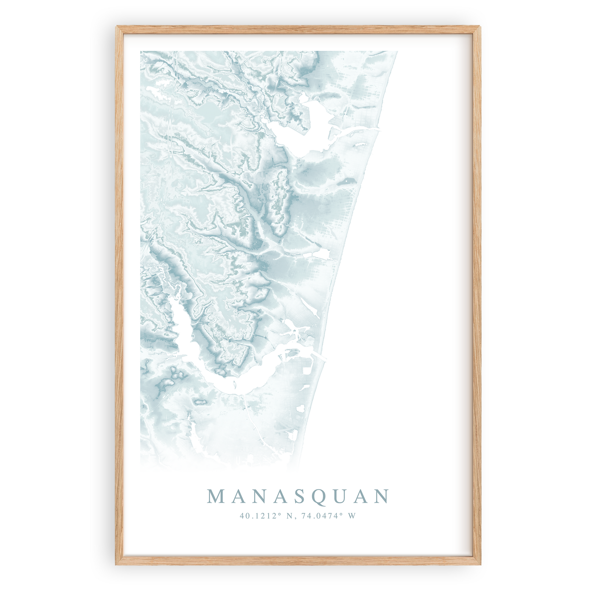 manasquan new jersey map print