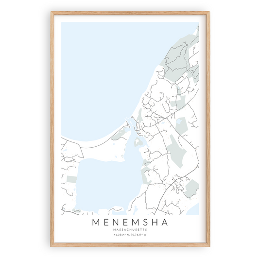 Menemsha Map Print