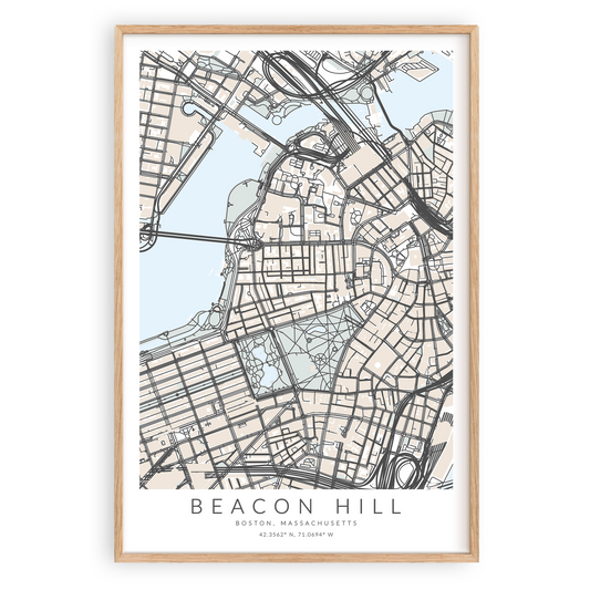 Beacon Hill Map Print