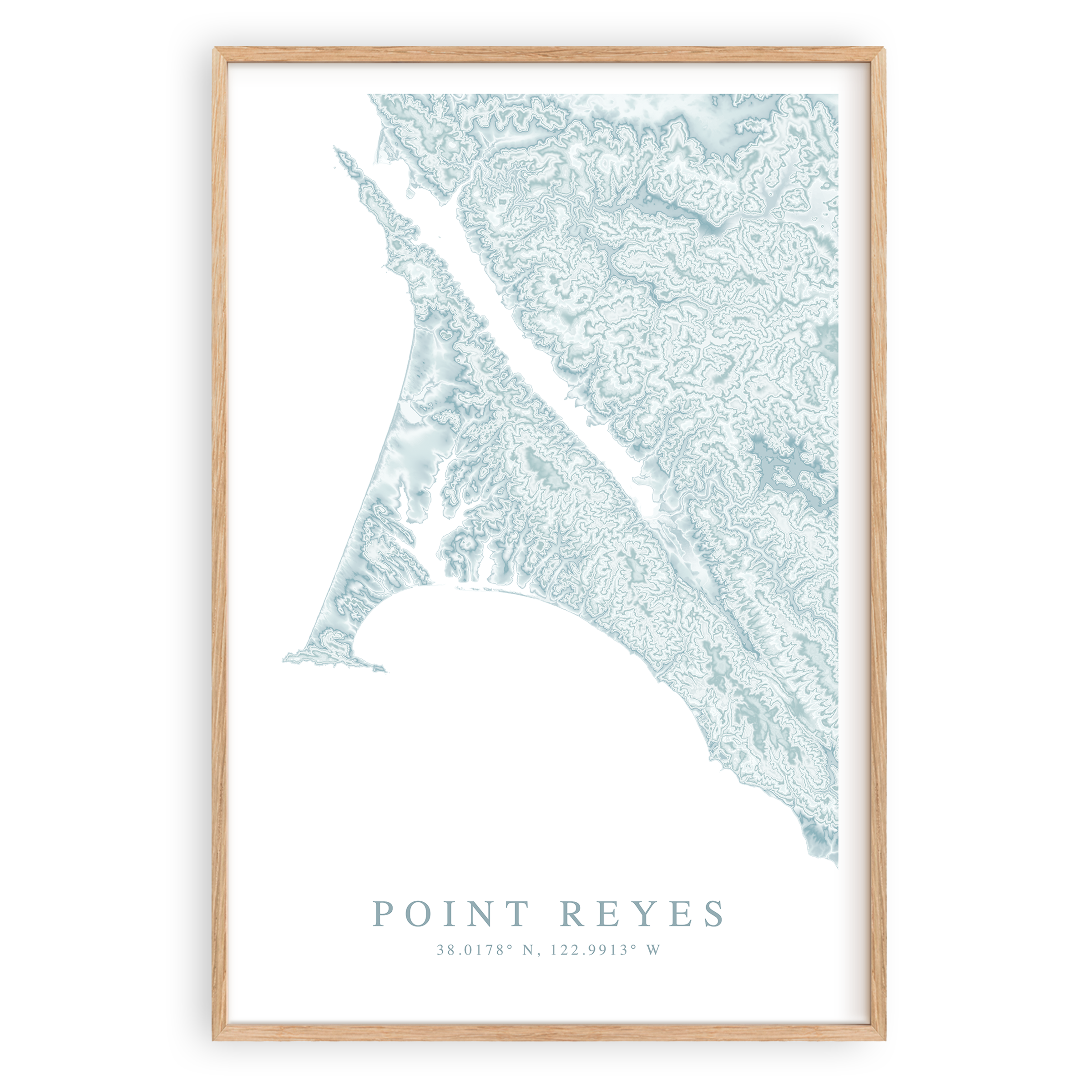 Point Reyes Map Print – VirtualMap