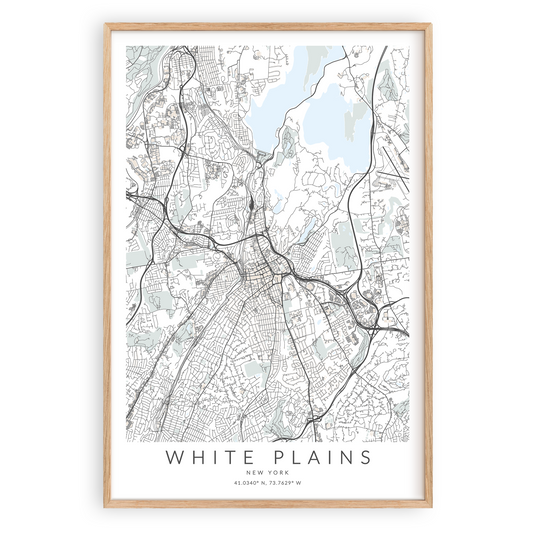 white plains new york map