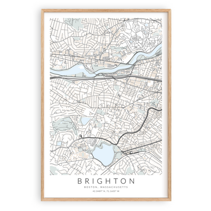 Brighton Map Print