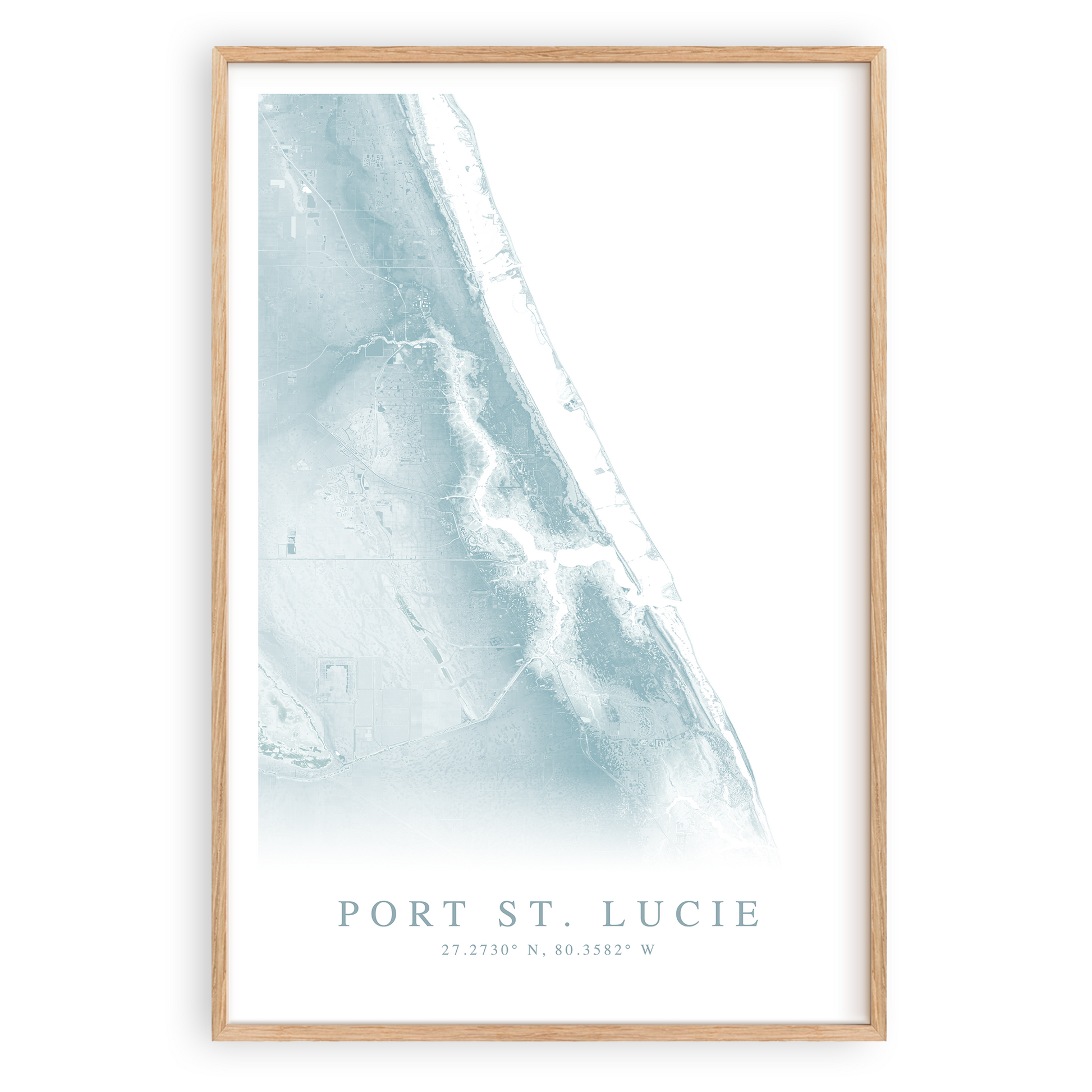 port st. lucie map print