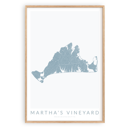 Martha's Vineyard Map Print