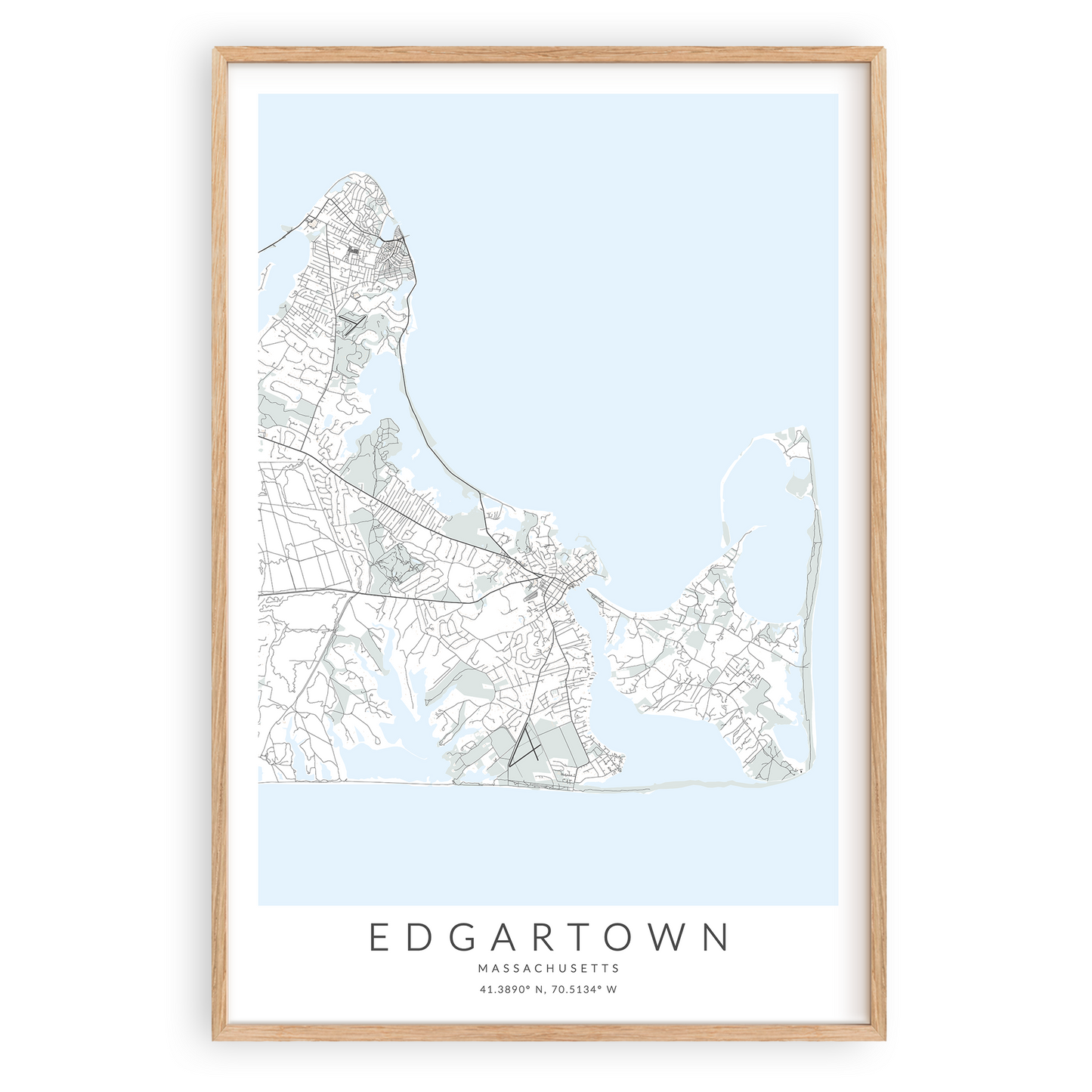 Edgartown Map Print