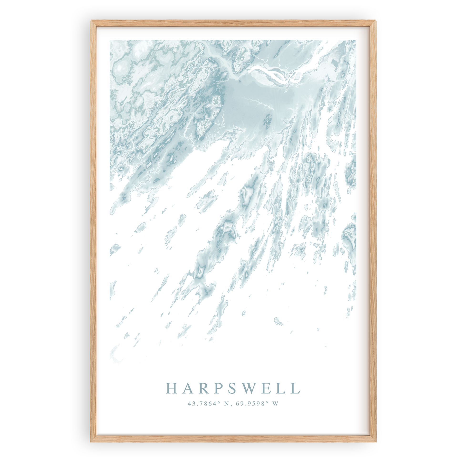 harpswell maine map print