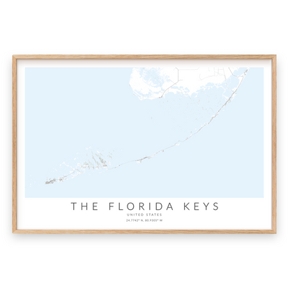 Florida Keys Map Print